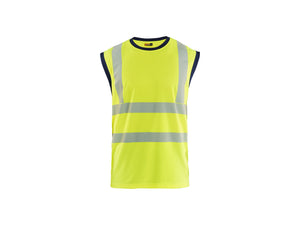 Hi-Vis Tank top - Hi-vis yellow/navy blue - 4XL5XL