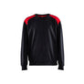 Sweatshirt - Black/Red - 4XL