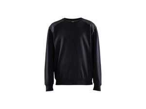 Sweatshirt - Black/Mid grey - 4XL