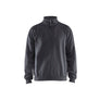 Sweatshirt Half-zip - Mid grey - 4XL