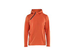 Hoodie Half zip - Orange/Rust - 4XL