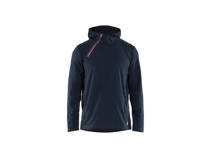 Hoodie Half zip - Dark navy blue - 4XL