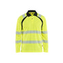UV-Protected Long-Sleeved Polo Shirt Hi-Vis - Hi-vis yellow/Black - 4XL