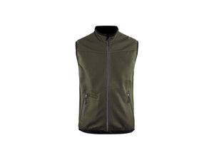 Softshell Vest - Dark olive green/Black - 4XL