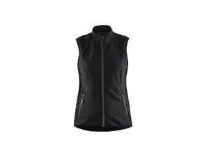 Women's Softshell Vest - Black/Dark grey - L