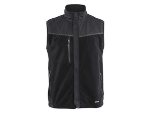 Windproof Fleece vest - Black - 4XL