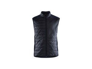 Vest warm-lined - Black/Dark navy blue - 4XL