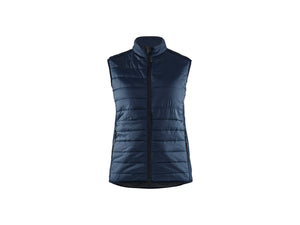 Women's warm-lined vest - Dark navy blue - L