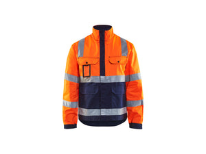 Hi-Vis Jacket - Orange/Navy blue - 4XL