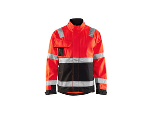Hi-Vis jacket - Red hi-vis/black - 4XL