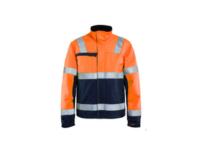 Multinorm Winter Jacket - Orange/Navy blue - 4XL