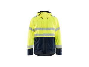 Multinorm shell jacket - Hi-vis yellow/navy blue - 4XL