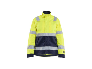 Women's Multinorm jacket - Hi-vis yellow/navy blue - L