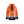 Rain jacket Hi-Vis Level 1 - Orange/Navy blue - 4XL