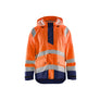 Rain jacket Hi-Vis Level 1 - Orange/Navy blue - 4XL