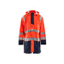 Rain Jacket Hi-Vis LEVEL 1 - Orange/Navy blue - 4XL