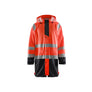 Rain Jacket Hi-Vis LEVEL 1 - Red hi-vis/black - 4XL