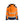 Hi-vis Lightweight lined Winter Softshell Jacket - Orange/Navy blue - 4XL