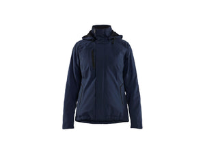 Women's Lightweight lined Winter Jacket Stretch - Dark navy/Black - L