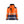 Hi-Vis Shell Jacket - Orange/Navy blue - 4XL