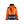Women’s Hi-Vis Shell Jacket - Orange/Navy blue - L