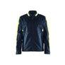 Industry jacket stretch - Dark navy blue/Hi-vis yellow - 4XL