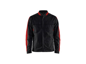 Industry jacket stretch - Black/Red - 4XL