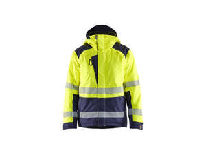 Hi-Vis Winter Jacket - Hi-vis yellow/navy blue - 4XL