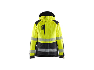 Women’s Hi-Vis Winter Jacket - Hi-vis yellow/Black - L