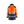 Hi-Vis Winter Parka - Orange/Navy blue - 4XL