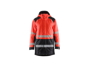 Hi-Vis Winter Parka - Red hi-vis/black - 4XL