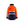 Women's Hi-vis Winter Parka - Orange/Navy blue - L