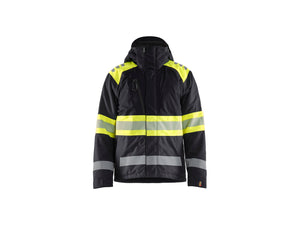 Hi-Vis Winter Jacket - Black/Hi-vis yellow - 4XL