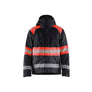 Hi-Vis Winter Jacket - Black/Red hi-vis - 4XL