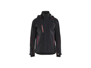 Shell Jacket Stretch - Black/Red - 4XL