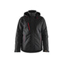 Lightweight lined Winter Jacket Stretch - Black/Red - 4XL