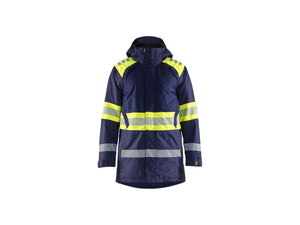 Hi-Vis Winter Parka - Navy blue/Hi-vis yellow - 4XL