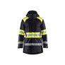 Hi-Vis Winter Parka - Black/Hi-vis yellow - 4XL