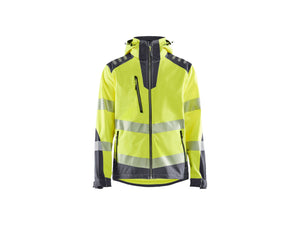 Hi-Vis Softshell jacket - Hi-vis yellow/Mid grey - 4XL
