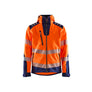 Hi-Vis Softshell jacket - Orange/Navy blue - 4XL