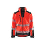 Hi-Vis Softshell jacket - Red hi-vis/black - 4XL