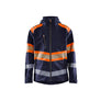 Hi-Vis Softshell Jacket - Navy blue/Orange - 4XL