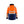 Winter Parka Hi-vis - Orange/Navy blue - 4XL