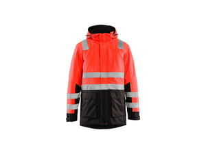 Winter Parka Hi-vis - Red hi-vis/black - 4XL