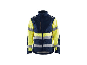 Hi-Vis Softshell jacket - Navy blue/Hi-vis yellow - 4XL