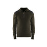 Wool Sweater - Dark olive green/Dark grey - 4XL