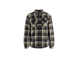 Pile-Lined Flannel Shirt - Forest Night/Black - 4XL
