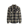 Pile-Lined Flannel Shirt - Forest Night/Black - 4XL