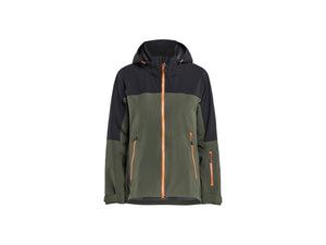 STRIKER Women's Shell Jacket Stretch - Forest Green/Rust - L