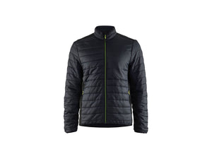 Warm-Lined Jacket - Black/Hi-vis yellow - 4XL
